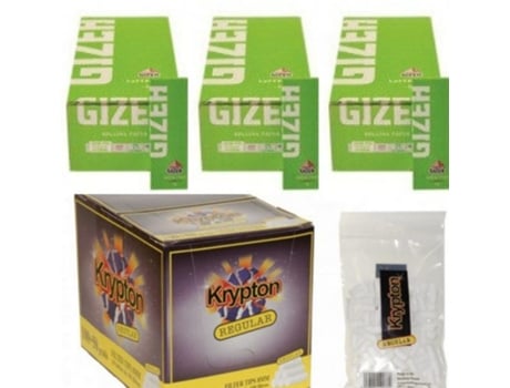 3x Gizeh Super Fine 70mm 5400 Filtros Krypton Regulares