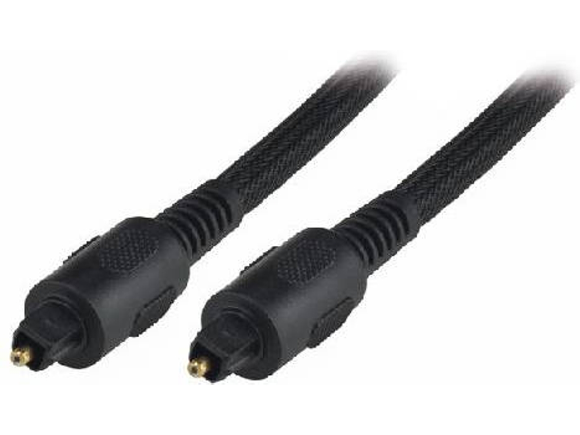 Cabo de Áudio MCL (1 m - Toslink/Toslink - Preto)