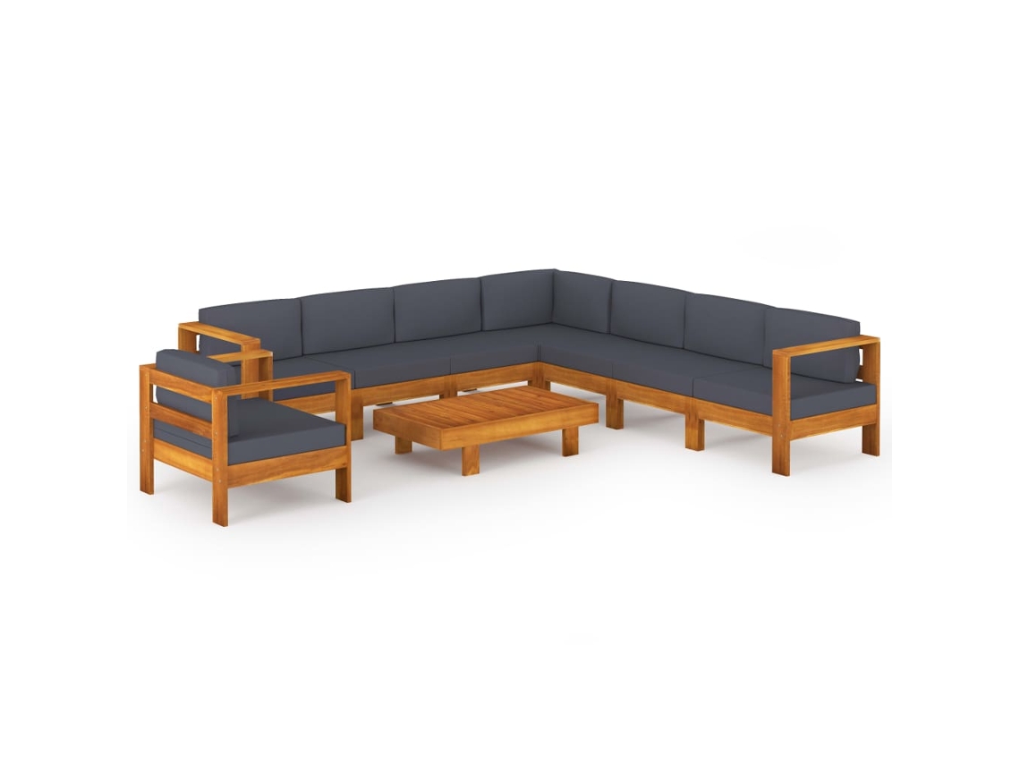 Garden Lounge Set, Garden Lounge Sets Vidaxl Cinzeto Madeira De Acácia (n/a)