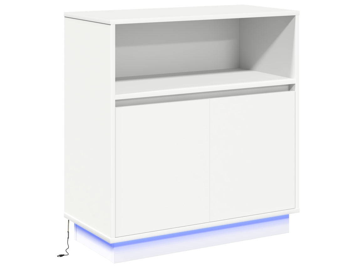 Conjunto 1 Estante De Armazenamento Vidaxl Branco Derivados De Madeira (71 X 34,5 X 75 Cm)