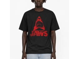 Rockinstone Jaws Movie Red J Black Adult T-shirt Size:xl
