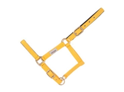 Dobro Sem Mosquetão Halter Nylon Amarelo Ponyhispano Hipica
