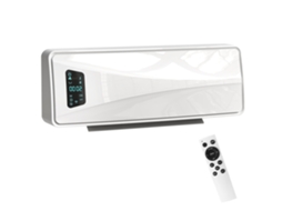 Aquecedor Elétrico de Parede 2000w branco, 3 modos, display LED, termostato, temporizador, oscilação
