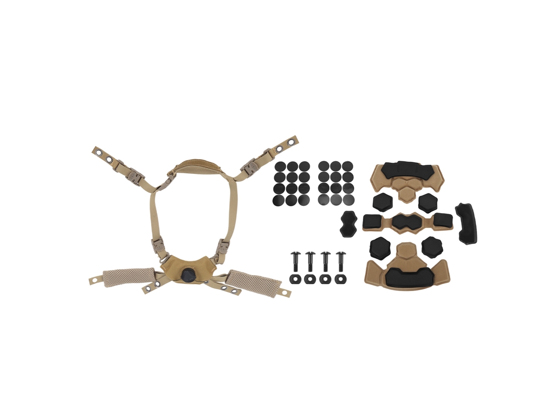 Kit de Almofadas para Capacete, Sistema de Suspensão, Cor Terra S/MARCA