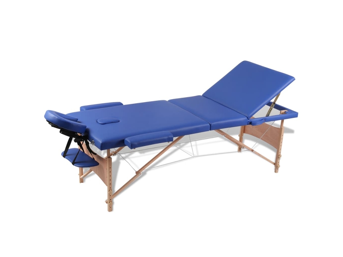 Massage Table, Massage Tables Vidaxl Azul Madeira