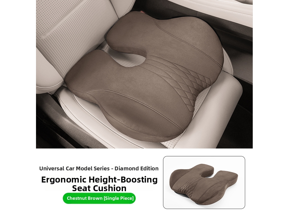 Almofada de Assento com Aumento de Altura de 5 Cm da General Motors HENTEN HOME Suporte Ergonômico Marrom Escuro
