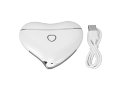 Masajador Facial Elétrico Portátil Usb Carga Calefacción Belleza Raspado Instrumento Branco GOKOCO