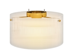 Abajur de Teto com Abajur Acrílico, Metal, Halógeno e Led Compatível pt