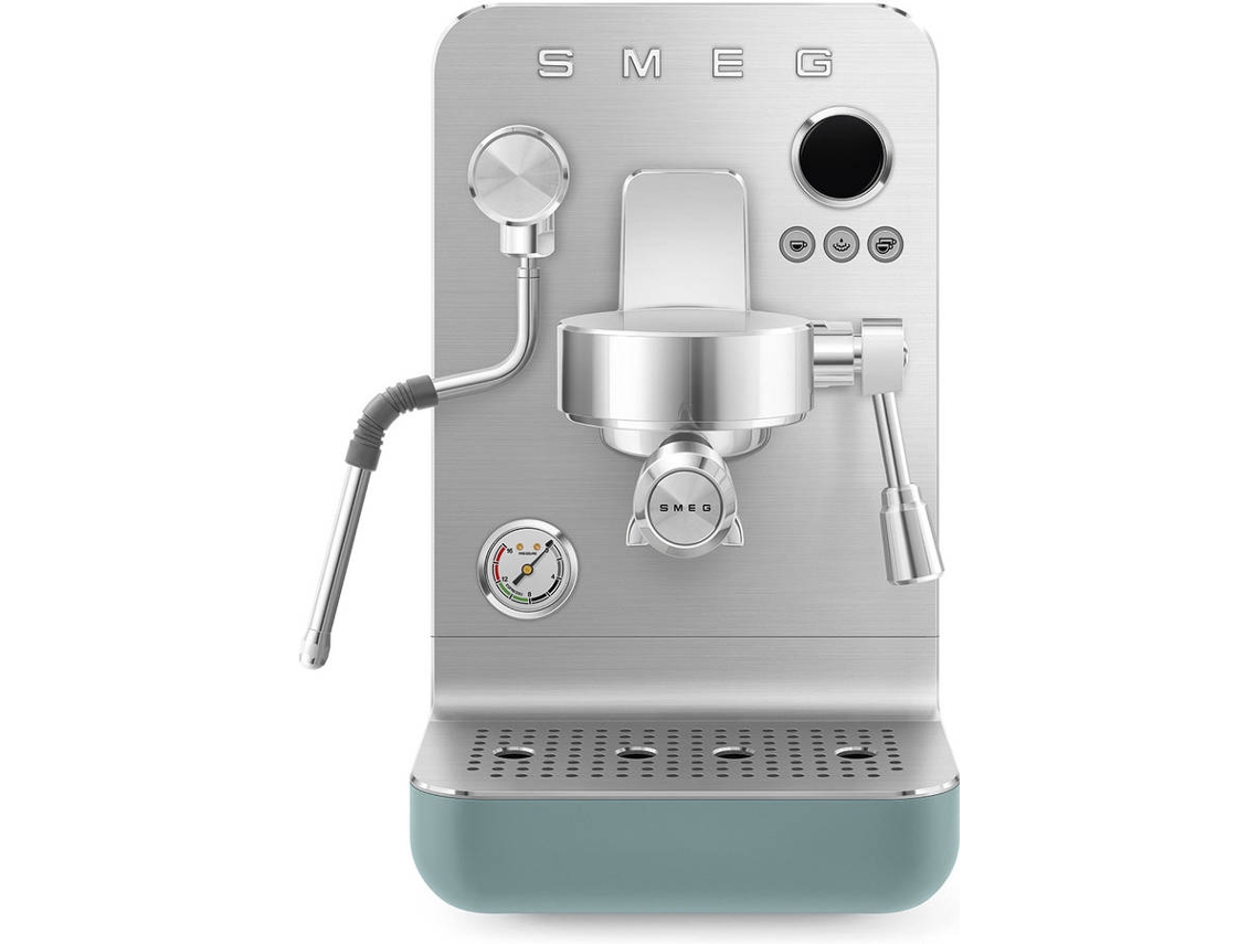 Máquina de Café Manual SMEG EMC02EGMEU Express (15 bar - Café moído e pastilhas- esmeralda mate)