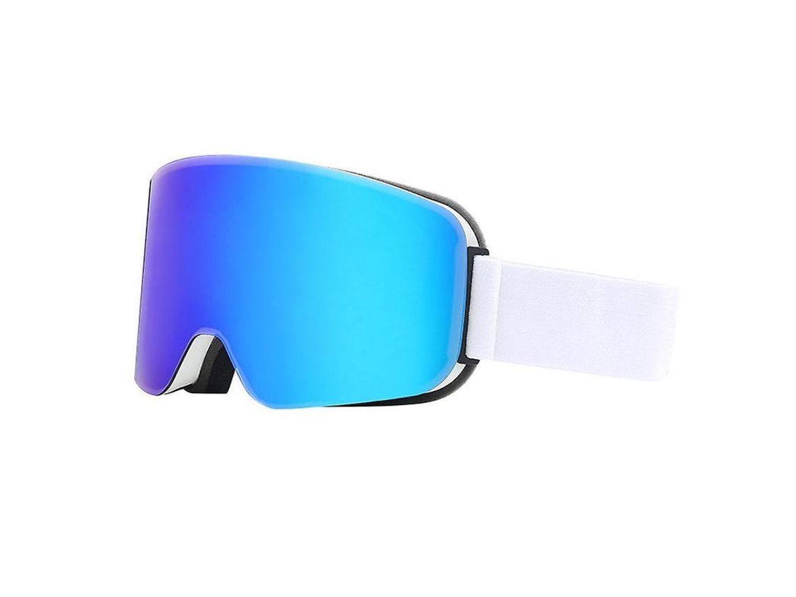 Gafas De Esquí E Snowboard Unisex Com Troca Rápida E Proteção Uv400 Ffy Marco Blanco Película Azul Completa