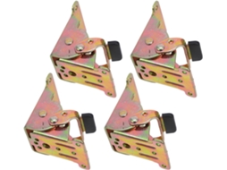 Conjunto De 4 Dobradiças Ferro Dourado Com Travamento Automático E Mecanismo Mola Para Pernas Dobráveis, Ideais Para