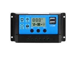 Controlador solar de 50A (com ajuste PWM automático, display LCD e duas saídas USB de 5V)