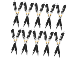 Conjunto de 50 Canetas em Gel Pretas, Secagem Rápida, para uma Escrita Precisa e Suave. Perfeitas Escolas Escr