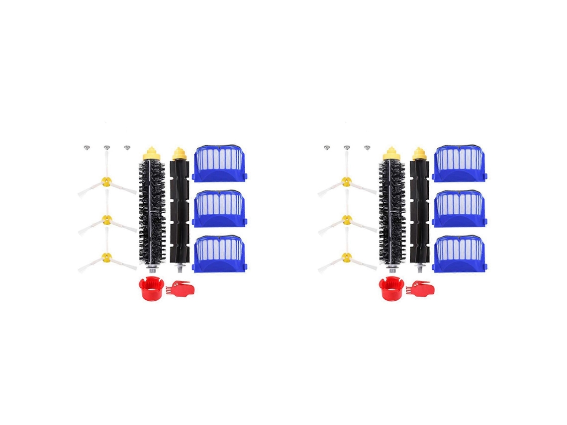 2 Rodas De Filtro Com Escova Lateral Para Aspirador De Pó Irobot Roomba Série 600 (606, 610, 620, 630, 650, 660, 675)_ptg