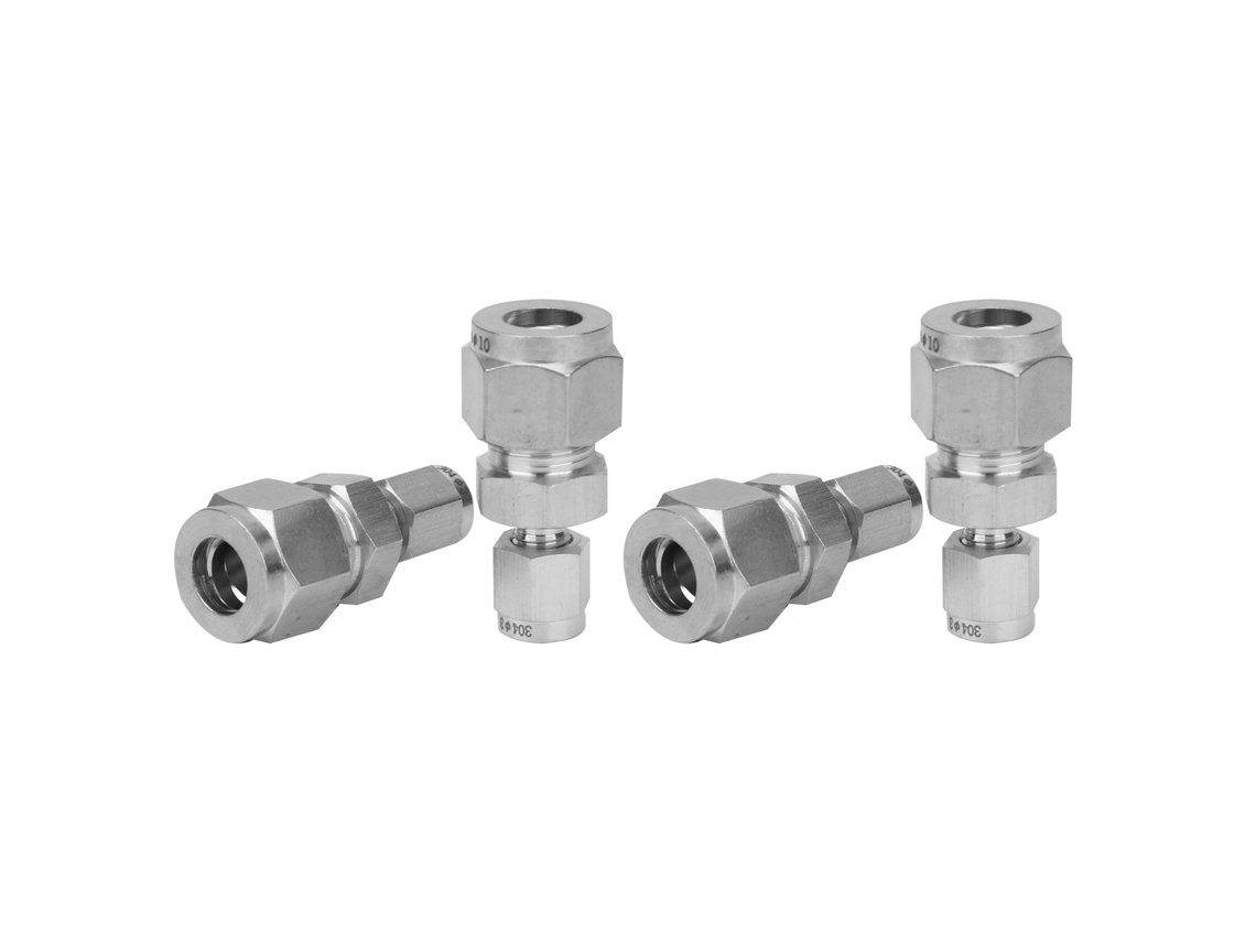 Laxiscreed Conexões De Compressão Em Aço Inox Com Ferrule Dupla Para Tubos Retos