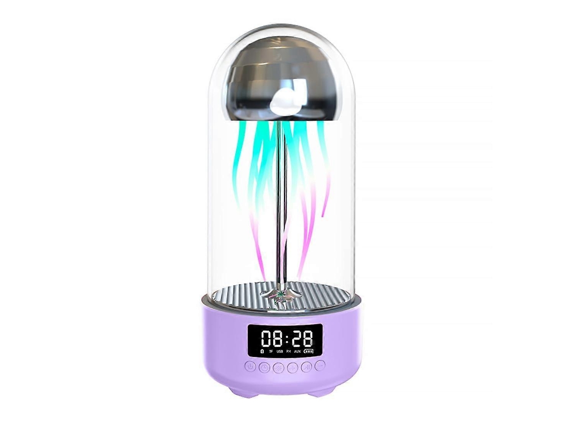 Relógio Despertador Com Movimento Mecânico, Alto Falante, Decoração Tecnológica, Luz Noturna, Para Homens E Mulheres PENGDSJE (roxo Elegante)