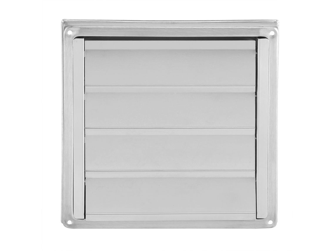 Defletor de vento para parede externa em aço inoxidável 304 (especificação de 95 mm, tipo quadrado móvel)