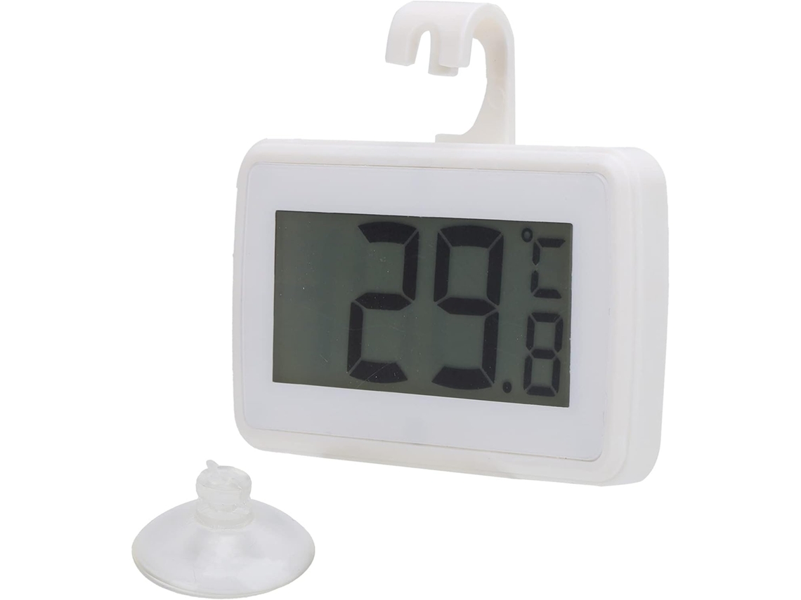 Termômetro Doméstico Para Geladeira, Com Tela Lcd Grande E Gancho Multifuncional, Design Elegante, Monitoramento Preciso