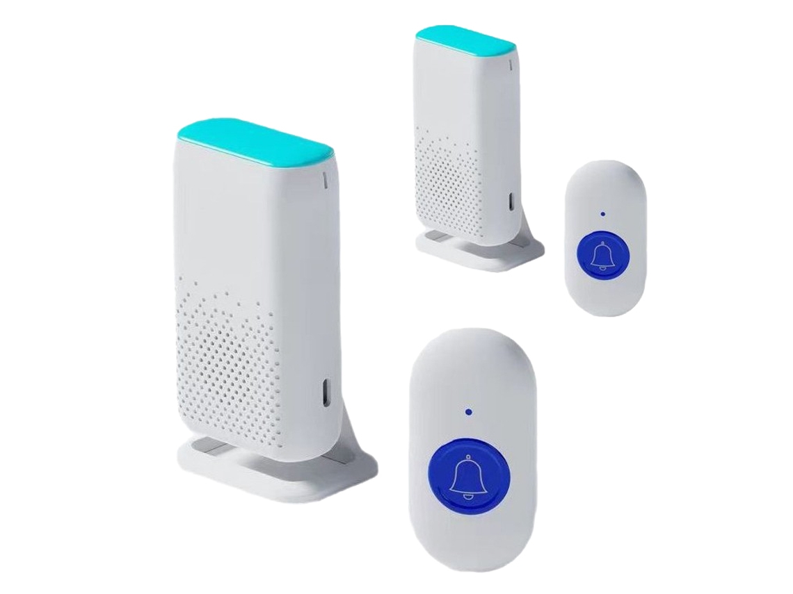 Laxiscreed Campainha Sem Fios Com Flash E Vibração, Ideal Para Idosos, Pacientes E Centros De Apoio