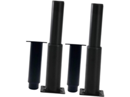 Pés De Móveis Ajustáveis, Conjunto De 4 Peças, Em Metal Preto, Com Altura Ajustável, Para Mesas E Sofás, Oferecendo