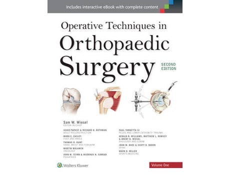 Livro operative techniques in orthopaedic surgery (four volume set) de samuel wiesel (inglês)