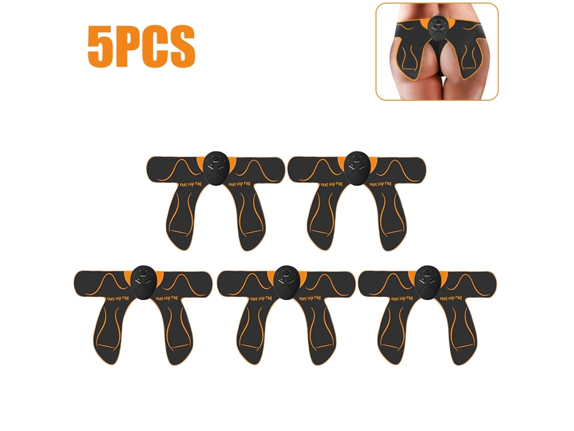 Lurelia Estimulador Muscular Ems Hip Trainer Multifuncional Prático Vibração Elétrica Estimulador Muscular Butt Butt Toner Pasta Acessórios Fitness