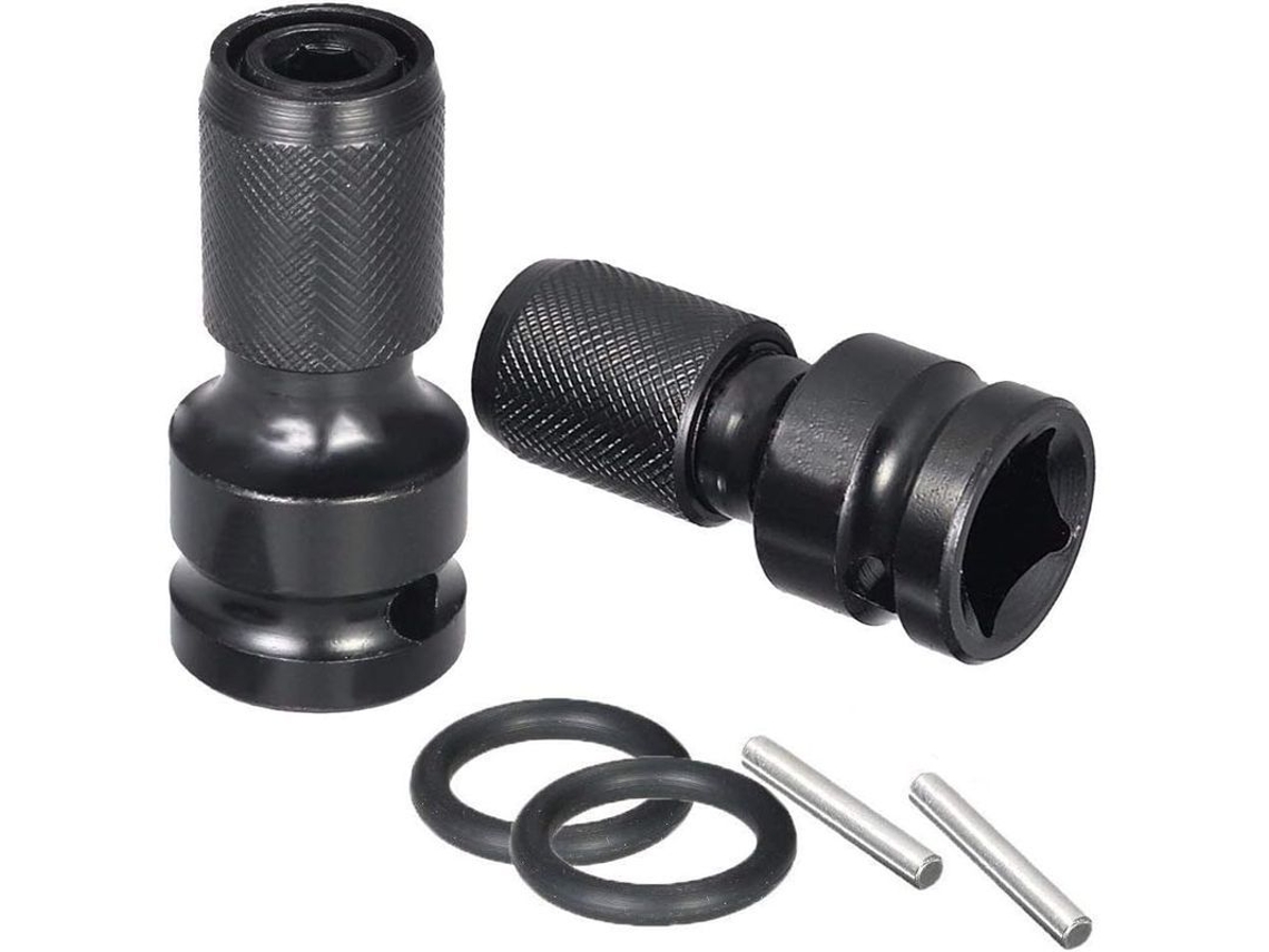 2026 adaptador de Conector Cuadrado para Conector Hexagonal Femenino, Conjunto de 2, de 1/2 a 1/4 Polegadas, Liberação Rápida
