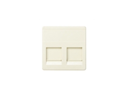 Adaptador Plano Com 2 Conectores Largos De Voz E Dados Simon 27 Ivory 27486 32