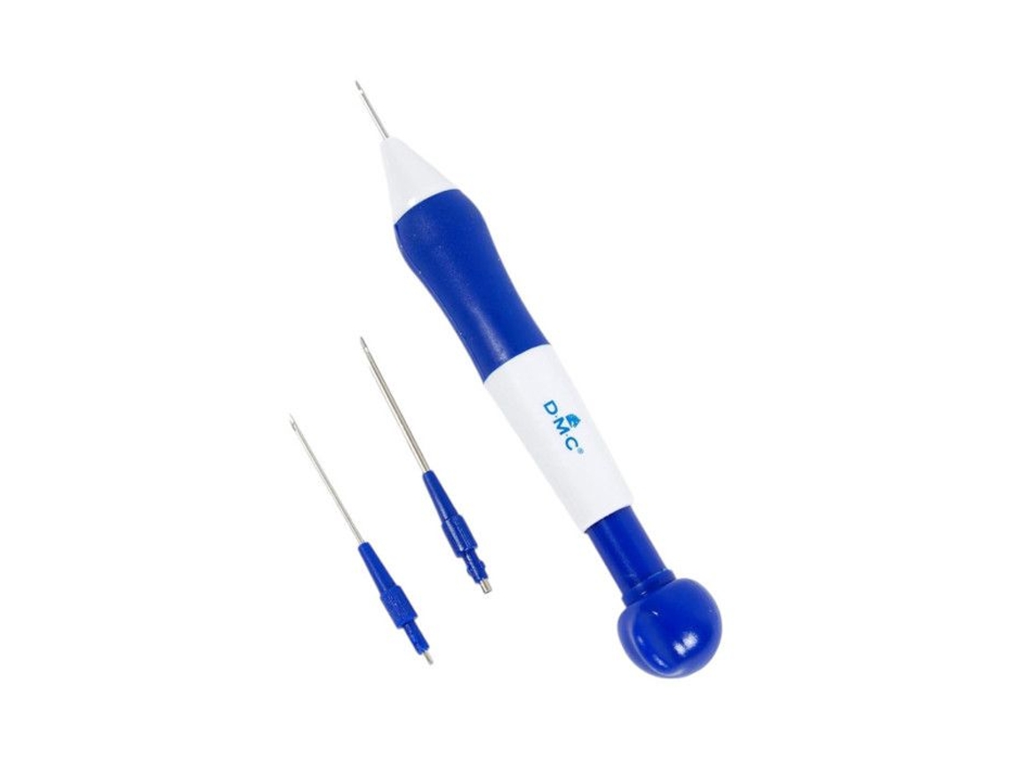 Ferramenta Punch Needle DMC U1964 Ergonômica 3 Pontas Intercambiáveis 11 Cm