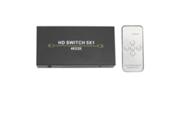 Switcher 5 em 1 4k 30hz com Som Hd LAXISCREED