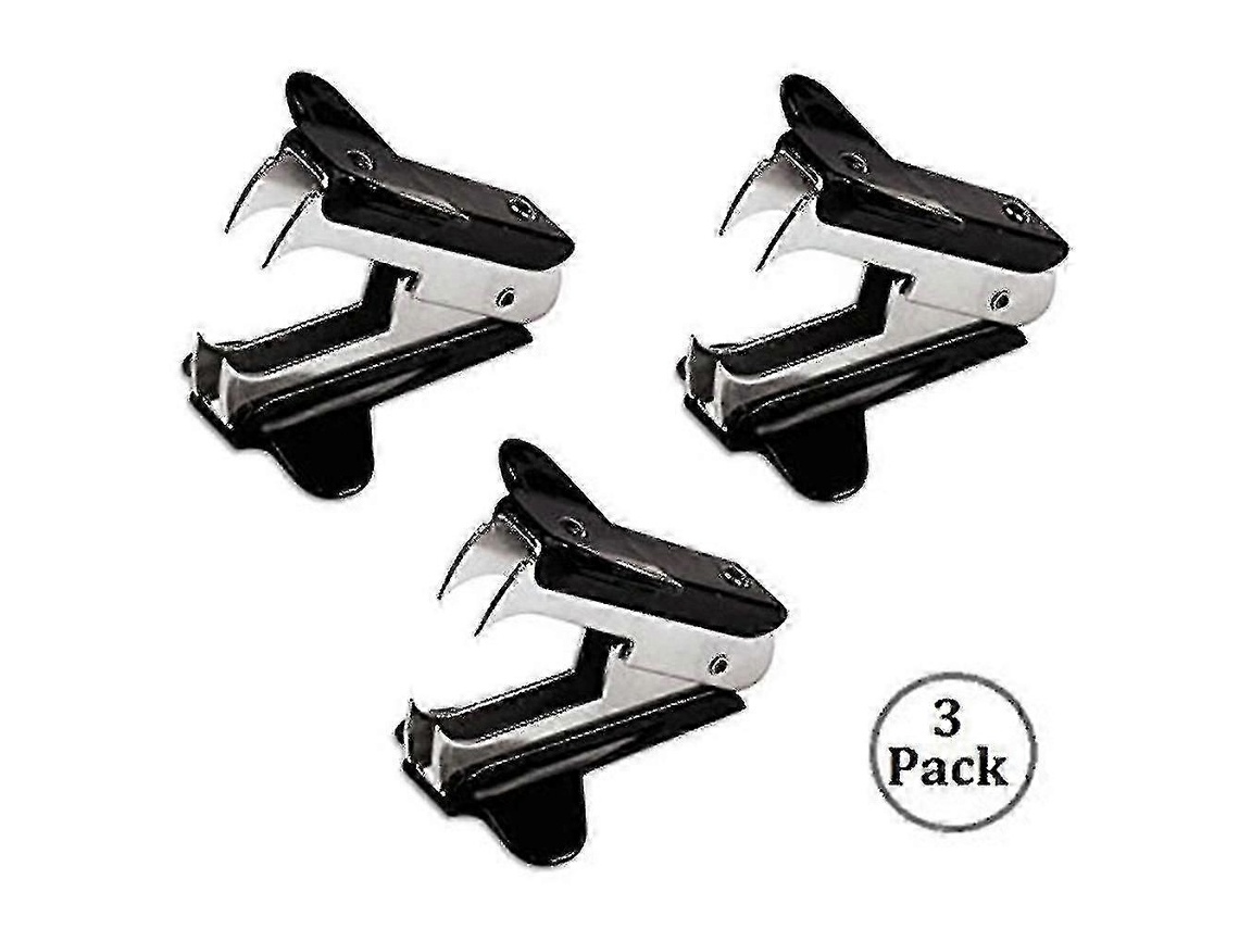 Removedores de grampos extra longos Slowmoose com garras de aço, pacote com 3, pretos