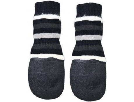 Botas para Cães  (Cinzento - 2 Un - XS - Porte Pequeno)