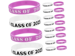 Conjunto De 20 Pulseiras De Silicone Ajustáveis E Confortáveis Para Formato Acessórios Memoráveis Celebrações