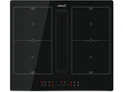 Placa de Indução com Exaustor CATA IAS 6024 (Elétrica - 59 cm - Preto)