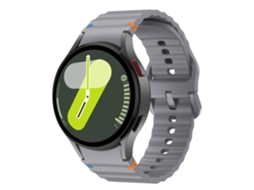 Bracelete para Samsung Galaxy Watch Fe 20mm XIAOMOYU com Ondulada Silicone Watch Band Cinza Espacial