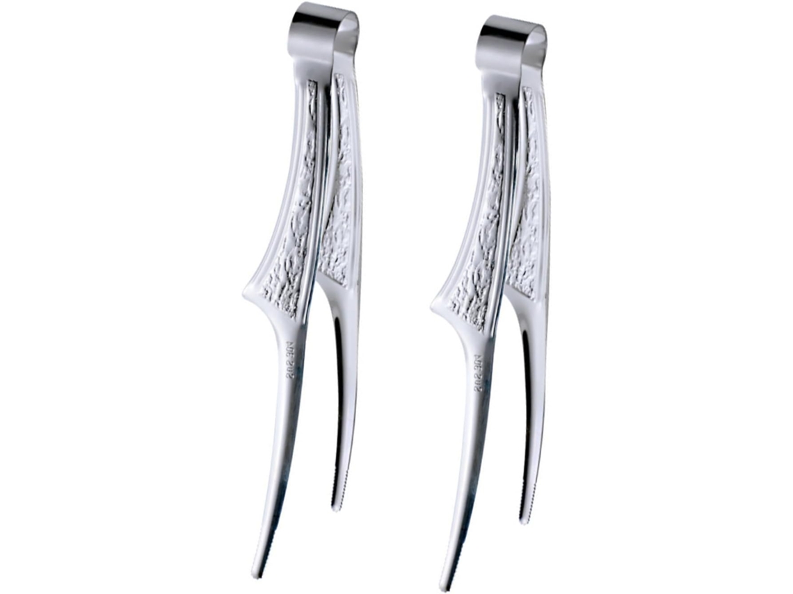 Conjunto De 2 Pinças Para Churrasco Hemobllo, Pinças Versáteis Para Cozinha E Churrascaria, Curvas E Duráveis