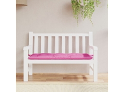 Vidaxl Almofadão Para Banco De Jardim 120x50x7 Cm Tecido Rosa