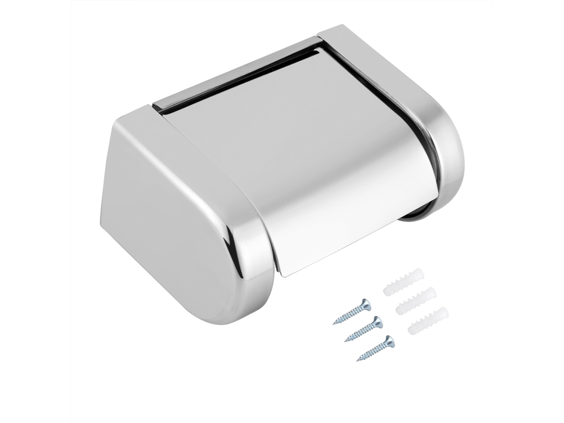 Suporte de Papel Higiênico de Aço Inoxidável para Banheiro e Cozinha Prático e Durável S/MARCA