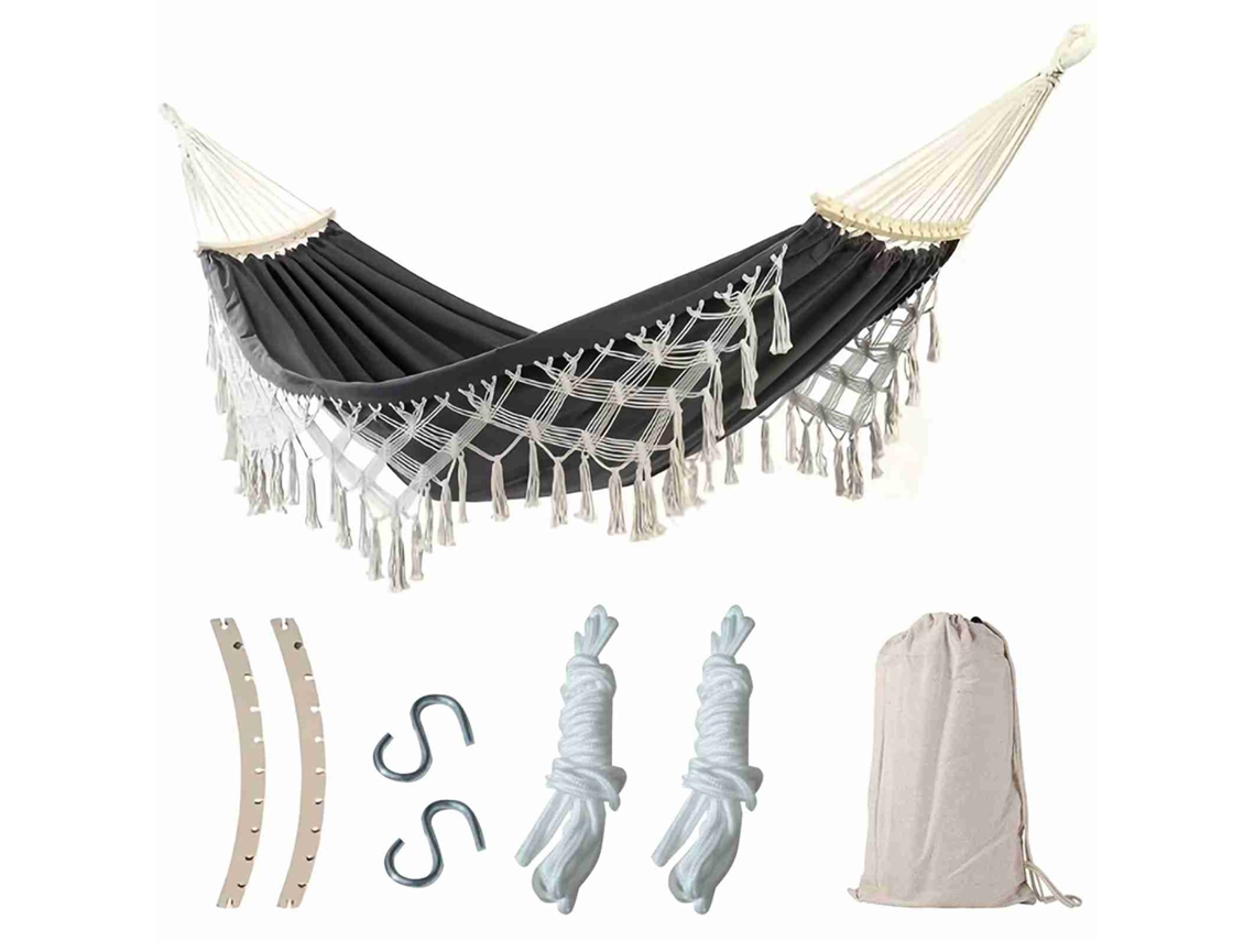 Hammock de Macramê Duplo para Dois Pessoas