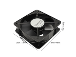 Ventilador Axial De 8 Polegadas Laxiscreed Silencioso Para Montagem Na Parede