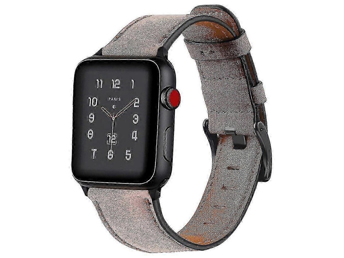 Compatível Com Pulseira Apple Watch, Pulseira De Couro De Substituição Compatível Olysi Shop