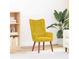Vidaxl Poltrona Amarelo 63 X 67 X 94 Cm Veludo