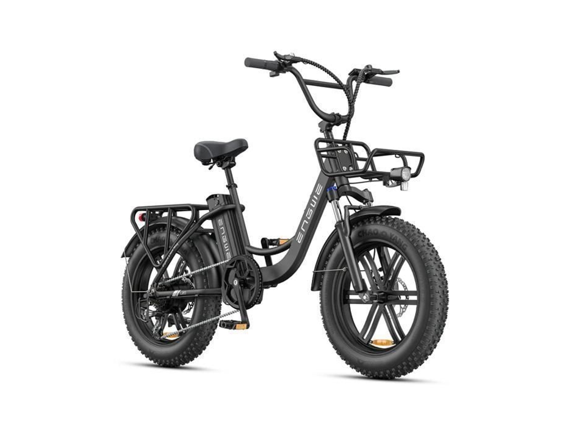 L20 Boost Bicicleta Elétrica 20 Autonomia 140km Bateria Amovível 48v13ah Motor 250w 7 Velocidades Vtc Fat Bike, Preto Engwe