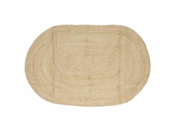 Conjunto 1 Tapete Moderno Vidaxl Castanho Juta (205 X 305 Cm)
