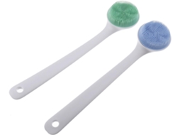 Lurelia Pack De 2 Escovas De Silicone Para Banho, Silicone Macio, Cabo Longo E Com Argola