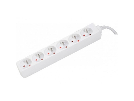 Multiponto Elétrico 6 Tomadas Sem Interruptor 80cm Branco Conecticplus
