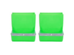 2pcs Bacia Comedouro para Coelho 13.5cm Abs Resistente Fixação Gaiola Equipamento Alimentação