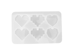 Molde De Silicona Em Forma De Coração 3d Diy Para Sabão E Aromaterapia
