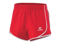 Shorts Erima Performance Com Deslizamento Interno Vermelho/branco