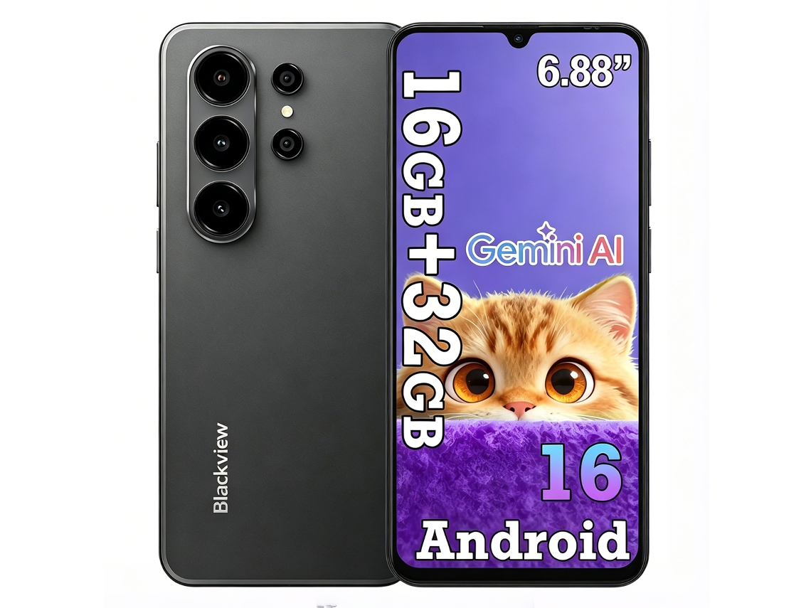 Smartphone Blackview Wave 10c 4gb 32gb Android 16 6.88" 5000mah 4g Preto
